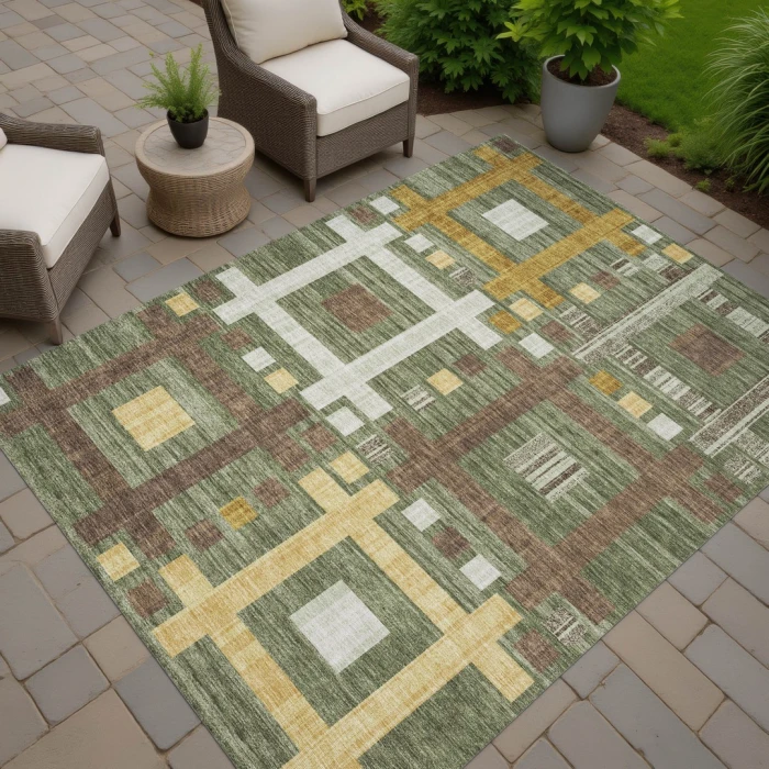 Addison Rugs Chantille Green ACN2708 5ft. x 7ft.6in. Rect. Rug