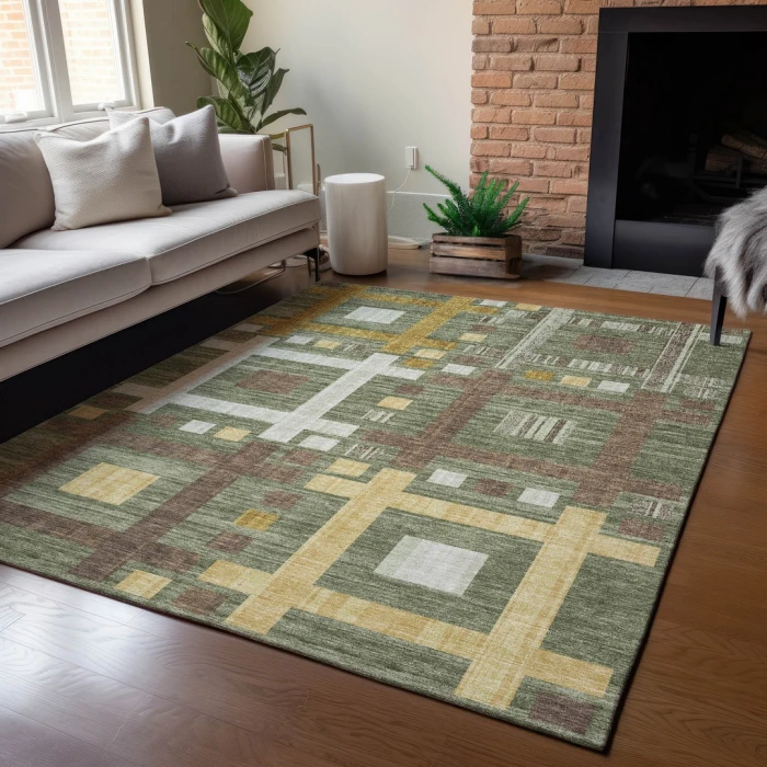 Addison Rugs Chantille Green ACN2708 5ft. x 7ft.6in. Rect. Rug
