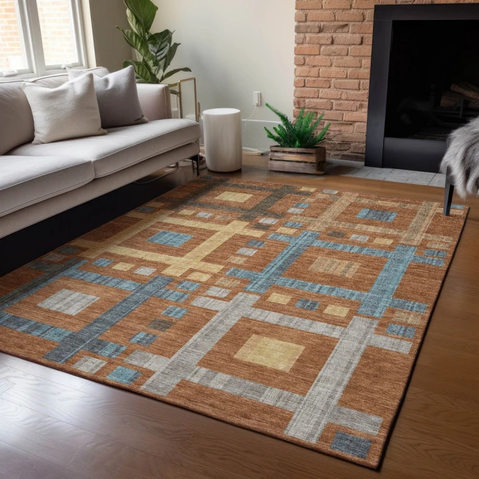 Addison Rugs Chantille Orange ACN2708 8ft. x 10ft. Rect. Rug
