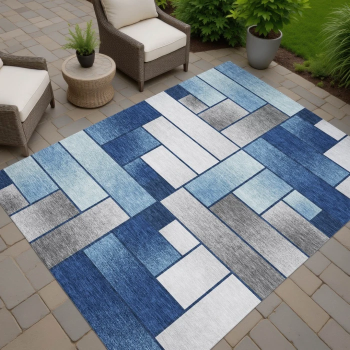 Addison Rugs Chantille Blue ACN2709 5ft. x 7ft.6in. Rect. Rug