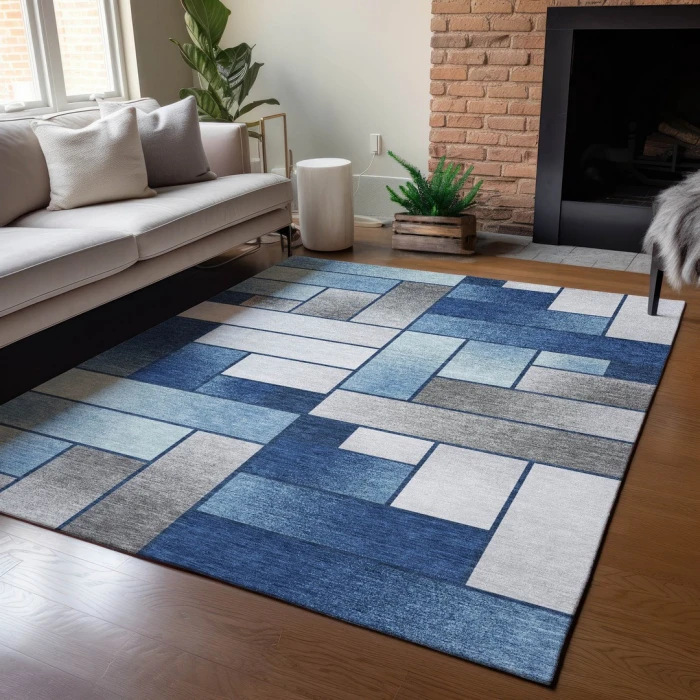 Addison Rugs Chantille Blue ACN2709 5ft. x 7ft.6in. Rect. Rug