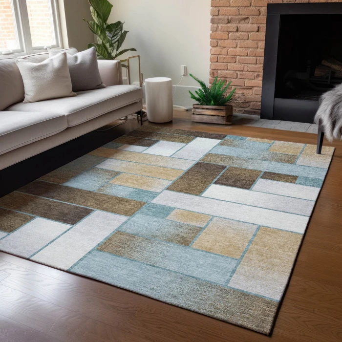 Addison Rugs Chantille Teal ACN2709 9ft. x 12ft. Rect. Rug