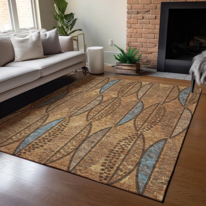 Addison Rugs Chantille Orange ACN2711 8ft. x 10ft. Rect. Rug