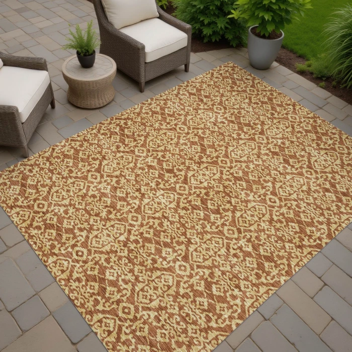 Addison Rugs Chantille Orange ACN2712 8ft. x 10ft. Rect. Rug