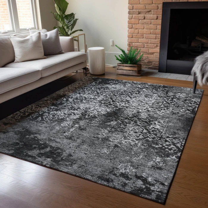 Addison Rugs Chantille Black ACN2713 8ft. x 10ft. Rect. Rug
