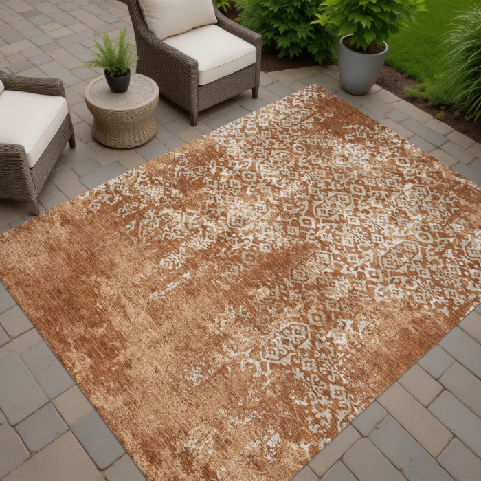 Addison Rugs Chantille Orange ACN2713 5ft. x 7ft.6in. Rect. Rug