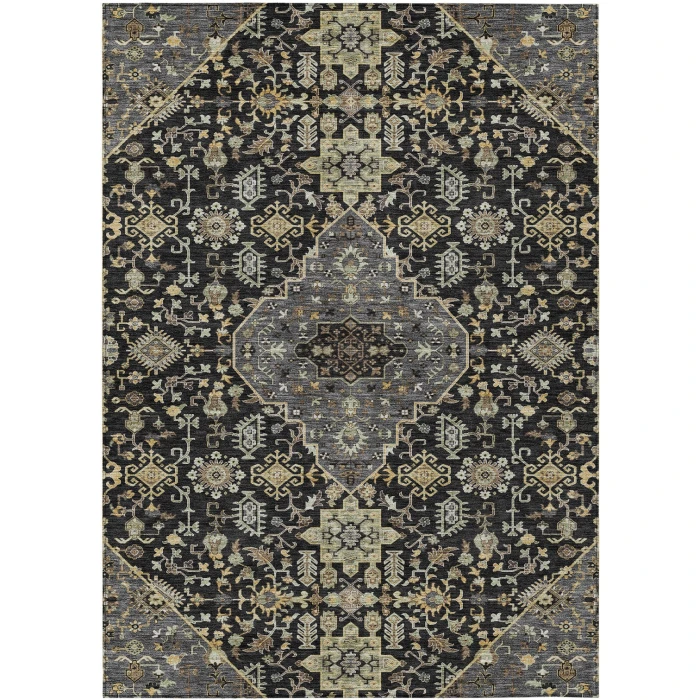 Addison Rugs Chantille Black ACN2714 9ft. x 12ft. Rect. Rug