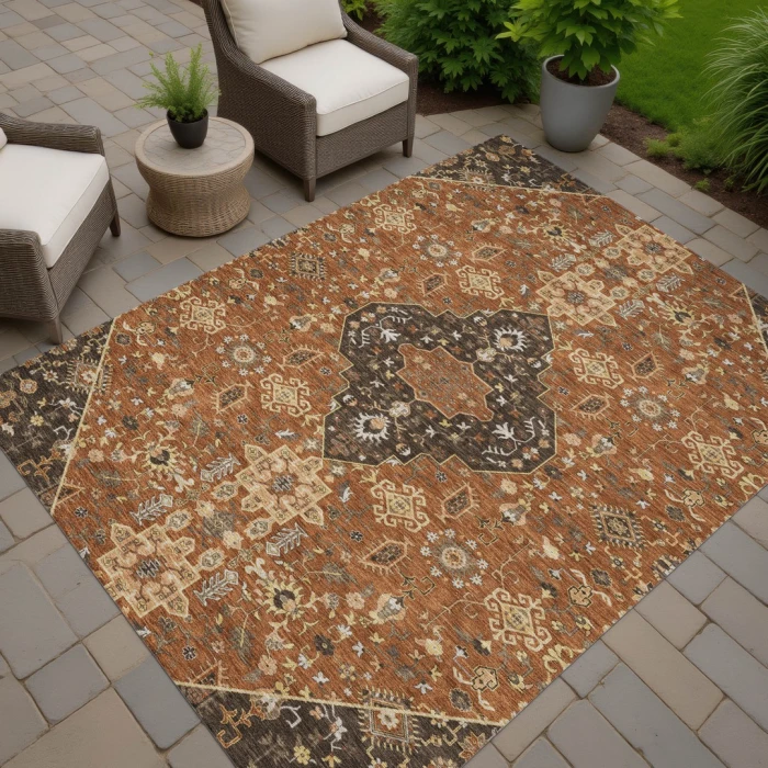 Addison Rugs Chantille Orange ACN2714 5ft. x 7ft.6in. Rect. Rug