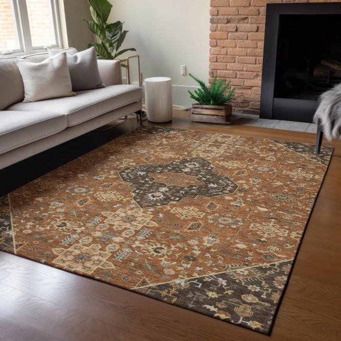 Addison Rugs Chantille Orange ACN2714 5ft. x 7ft.6in. Rect. Rug
