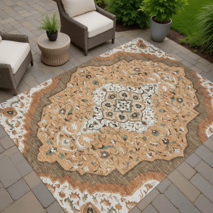 Addison Rugs Chantille Orange ACN2715 5ft. x 7ft.6in. Rect. Rug