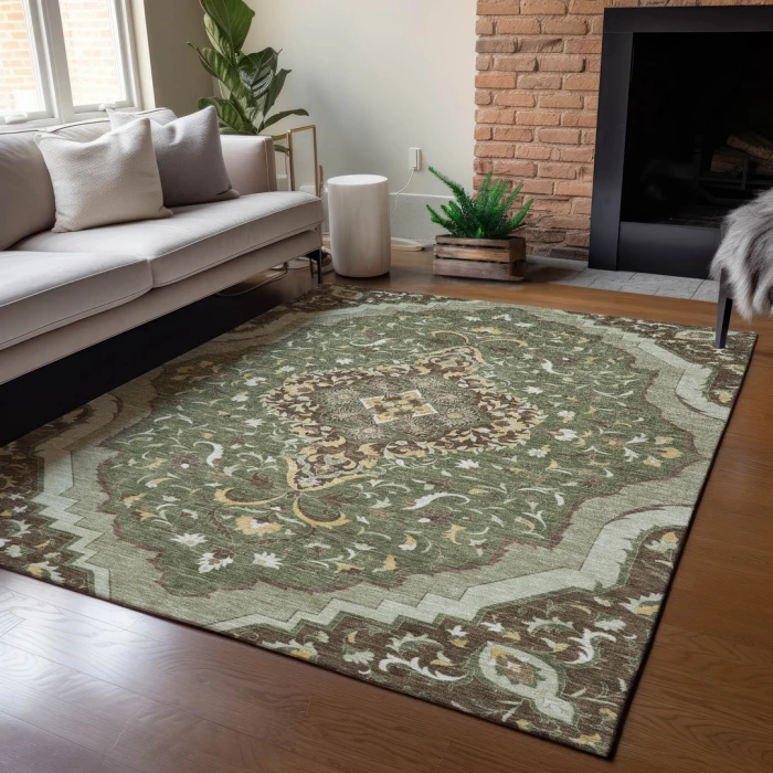Addison Rugs Chantille Green ACN2715 8ft. x 10ft. Rect. Rug