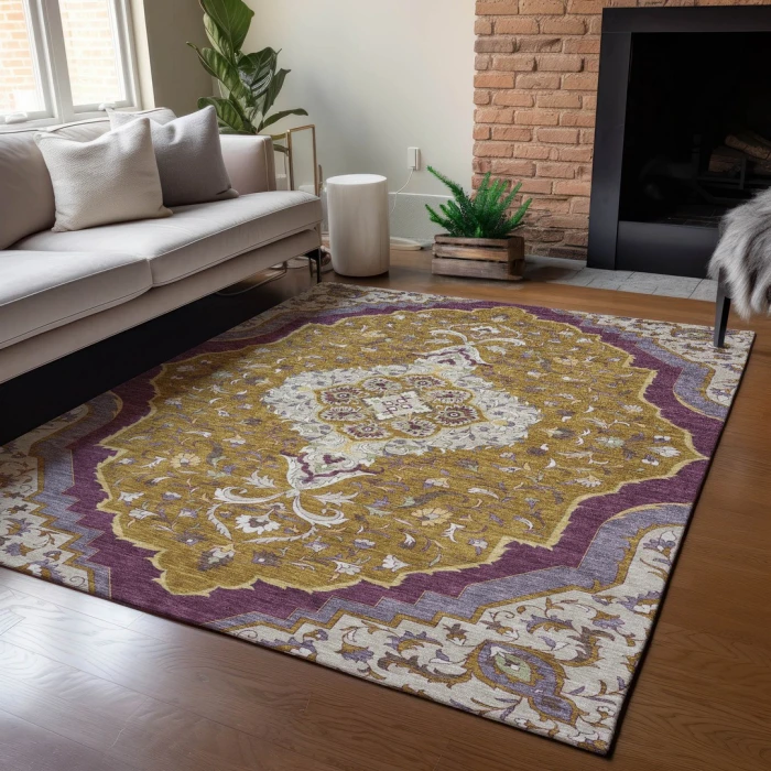 Addison Rugs Chantille Gold ACN2715 8ft. x 10ft. Rect. Rug