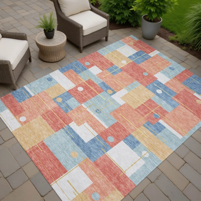 Addison Rugs Chantille Orange ACN2716 9ft. x 12ft. Rect. Rug