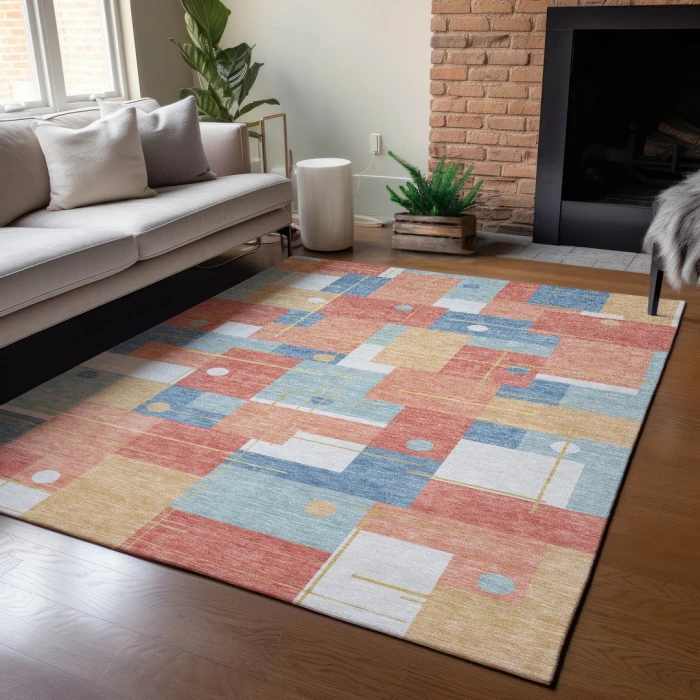 Addison Rugs Chantille Orange ACN2716 9ft. x 12ft. Rect. Rug