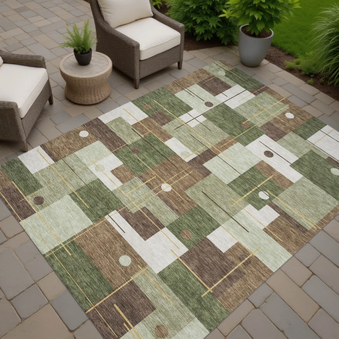 Addison Rugs Chantille Green ACN2716 9ft. x 12ft. Rect. Rug