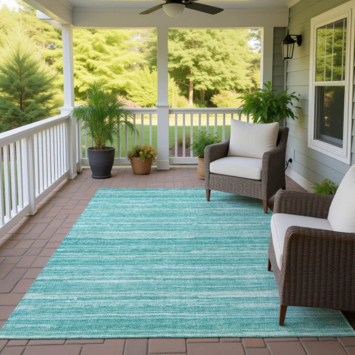Addison Rugs Chantille Teal ACN2717 8ft. x 10ft. Rect. Rug