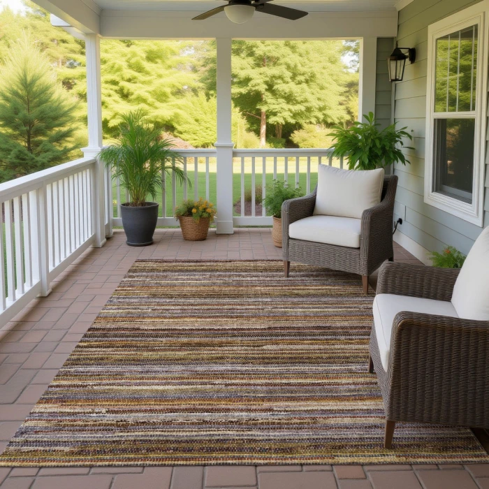 Addison Rugs Chantille Orange ACN2717 5ft. x 7ft.6in. Rect. Rug
