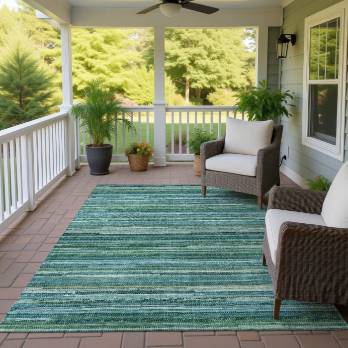 Addison Rugs Chantille Teal ACN2717 5ft. x 7ft.6in. Rect. Rug