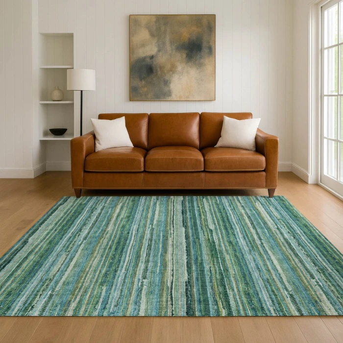 Addison Rugs Chantille Teal ACN2717 5ft. x 7ft.6in. Rect. Rug