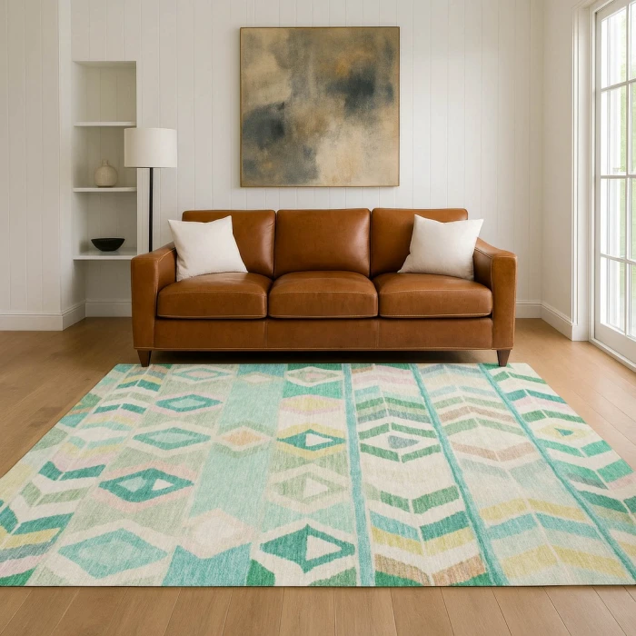 Addison Rugs Chantille Teal ACN2721 5ft. x 7ft.6in. Rect. Rug