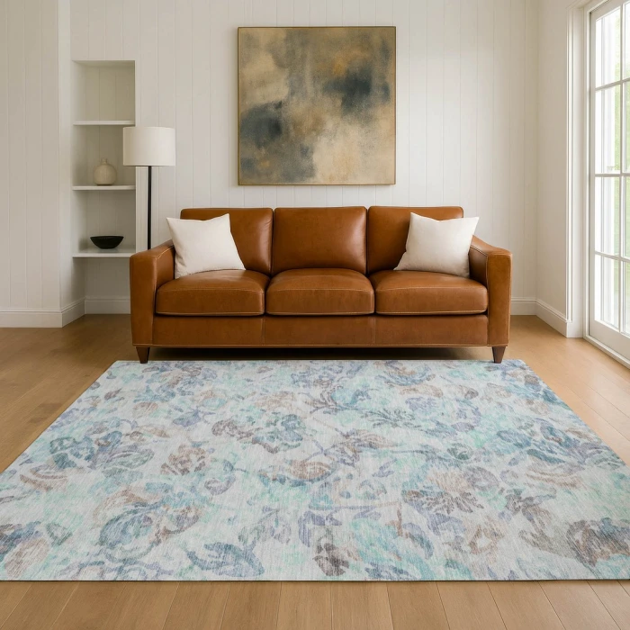 Addison Rugs Chantille Teal ACN2723 5ft. x 7ft.6in. Rect. Rug