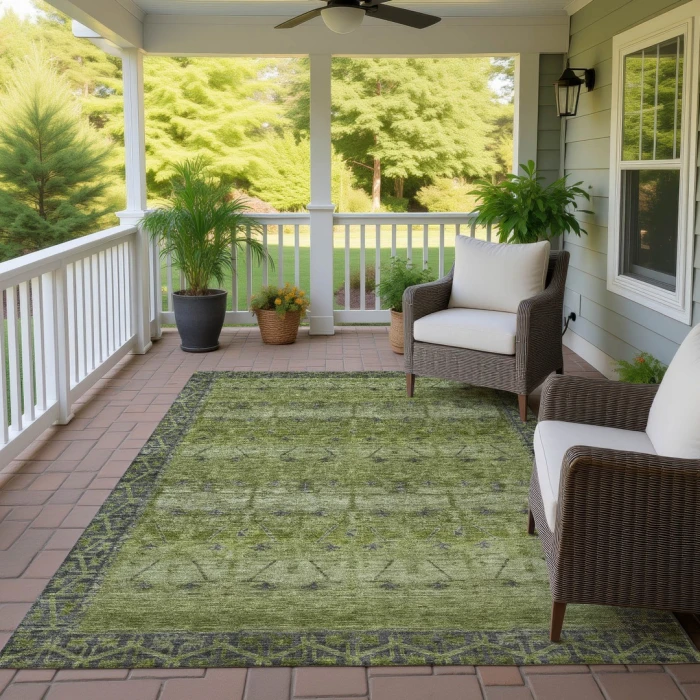 Addison Rugs Chantille Green ACN2724 5ft. x 7ft.6in. Rect. Rug