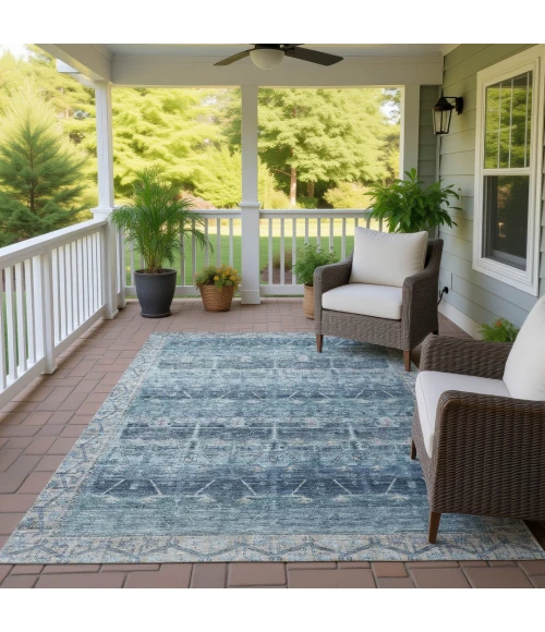 Addison Rugs Chantille Blue ACN2725 9ft. x 12ft. Rect. Rug