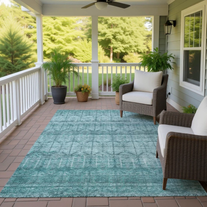 Addison Rugs Chantille Teal ACN2728 9ft. x 12ft. Rect. Rug