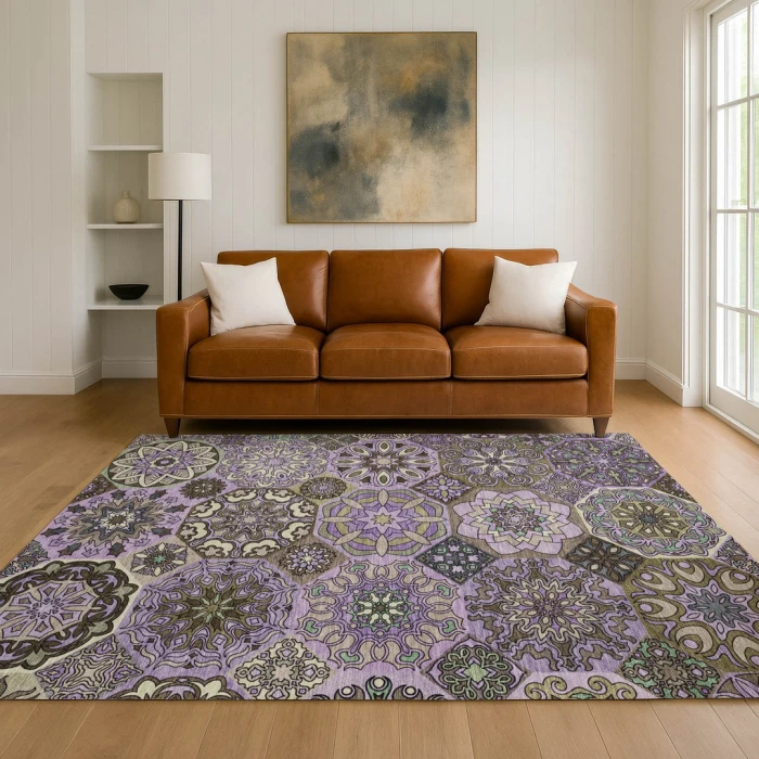 Addison Rugs Chantille Purple ACN2729 5ft. x 7ft.6in. Rect. Rug