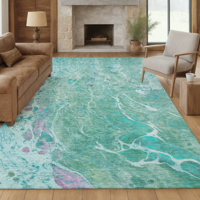 Addison Rugs Chantille Teal ACN2731 8ft. x 10ft. Rect. Rug