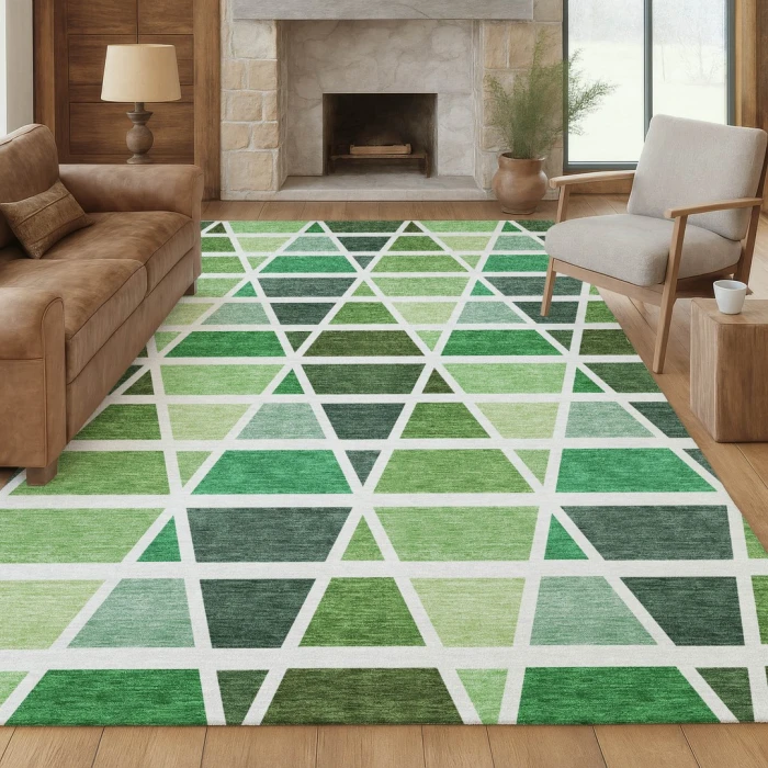 Addison Rugs Chantille Green ACN2732 9ft. x 12ft. Rect. Rug