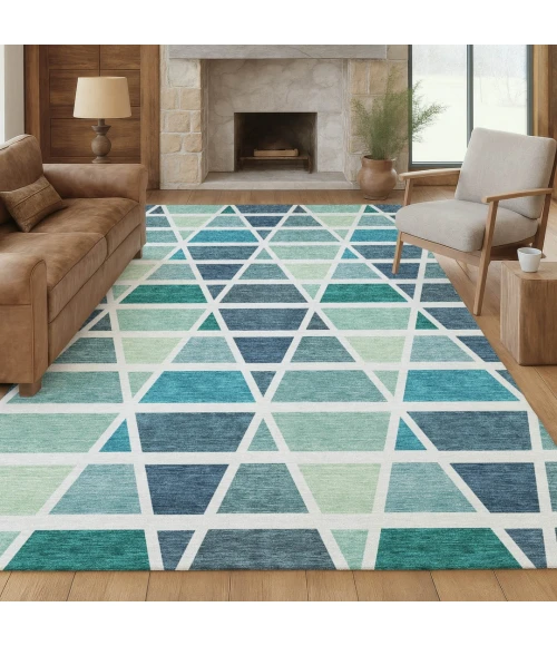 Addison Rugs Chantille Teal ACN2732 9ft. x 12ft. Rect. Rug