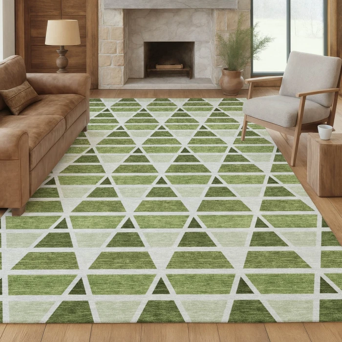 Addison Rugs Chantille Green ACN2734 5ft. x 7ft.6in. Rect. Rug