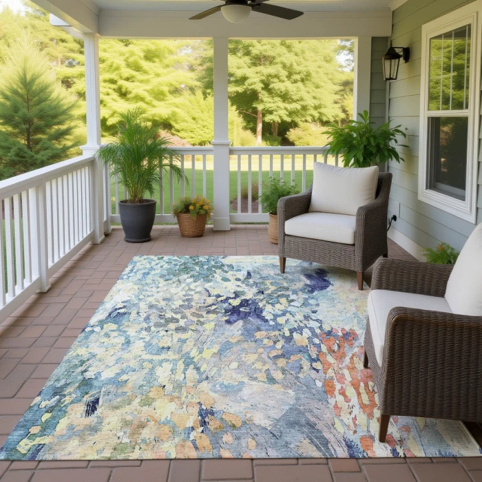 Addison Rugs Chantille Blue ACN2736 9ft. x 12ft. Rect. Rug