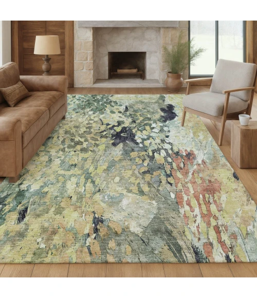 Addison Rugs Chantille Green ACN2736 9ft. x 12ft. Rect. Rug