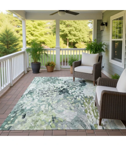 Addison Rugs Chantille Green ACN2736 9ft. x 12ft. Rect. Rug