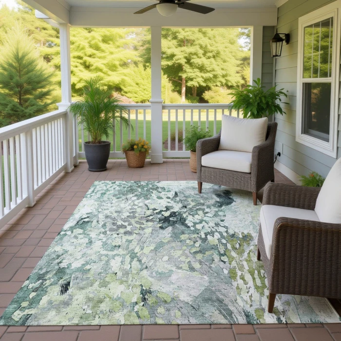 Addison Rugs Chantille Green ACN2736 8ft. x 10ft. Rect. Rug