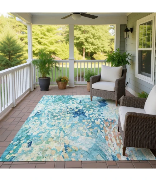Addison Rugs Chantille Teal ACN2736 5ft. x 7ft.6in. Rect. Rug
