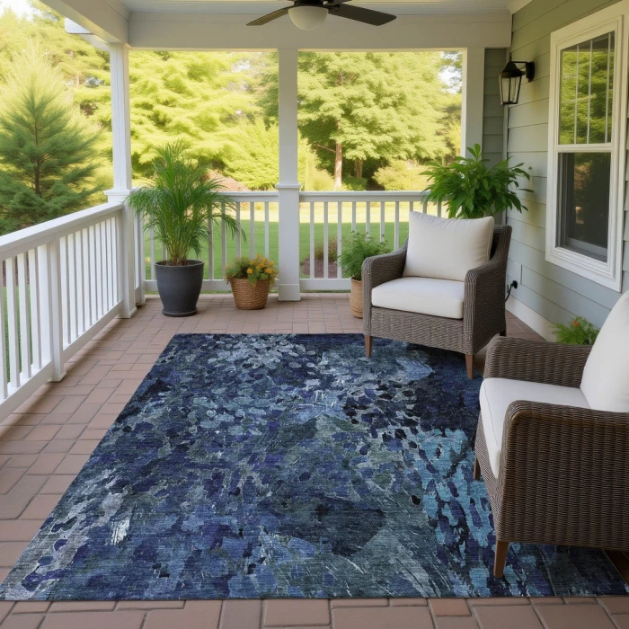 Addison Rugs Chantille Blue ACN2737 8ft. x 10ft. Rect. Rug