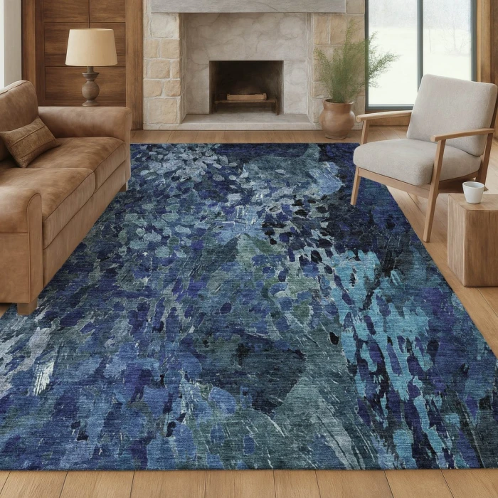 Addison Rugs Chantille Blue ACN2737 8ft. x 10ft. Rect. Rug