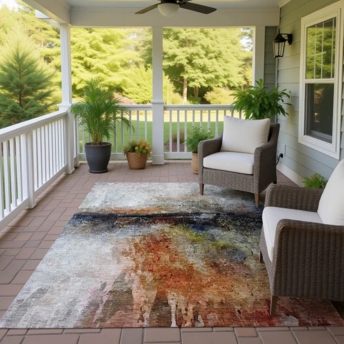 Addison Rugs Chantille Orange ACN2739 5ft. x 7ft.6in. Rect. Rug