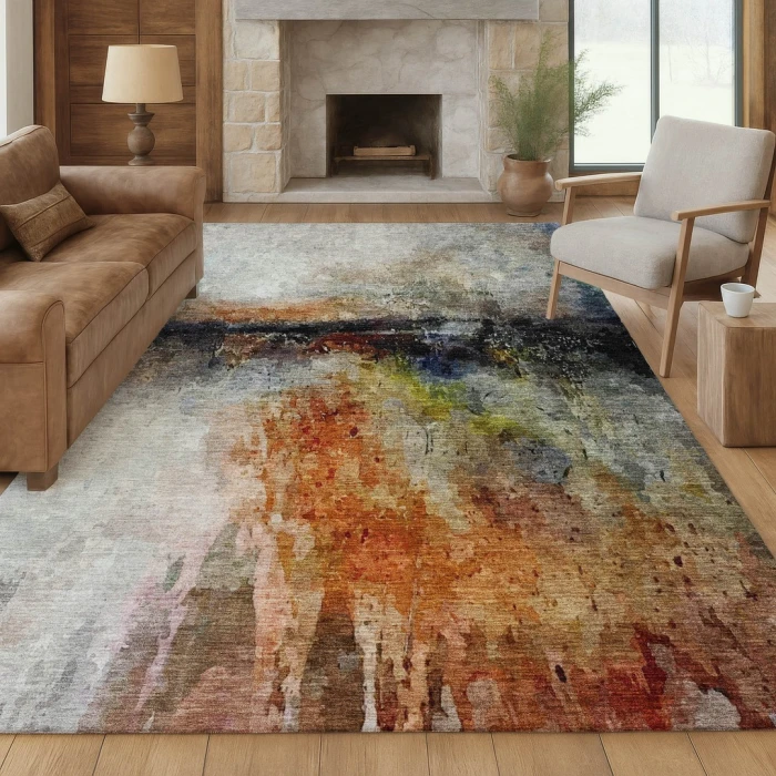 Addison Rugs Chantille Orange ACN2739 5ft. x 7ft.6in. Rect. Rug