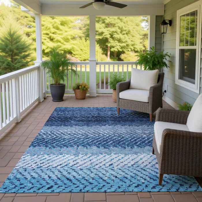 Addison Rugs Chantille Blue ACN2740 5ft. x 7ft.6in. Rect. Rug