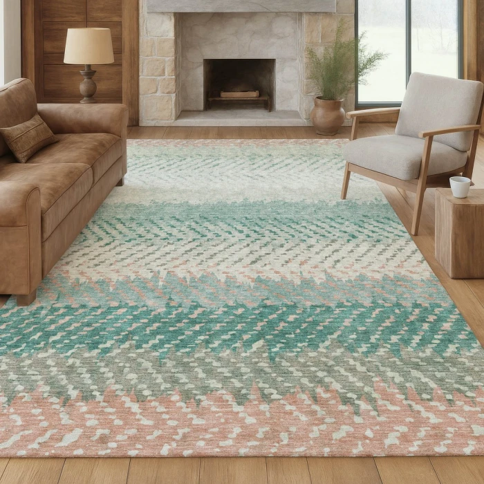 Addison Rugs Chantille Teal ACN2740 8ft. x 10ft. Rect. Rug