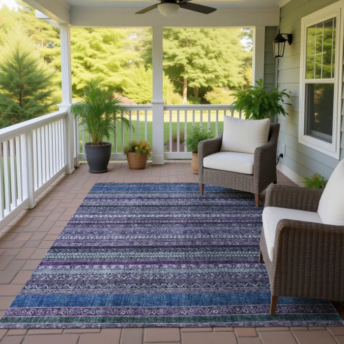 Addison Rugs Chantille Purple ACN2741 5ft. x 7ft.6in. Rect. Rug