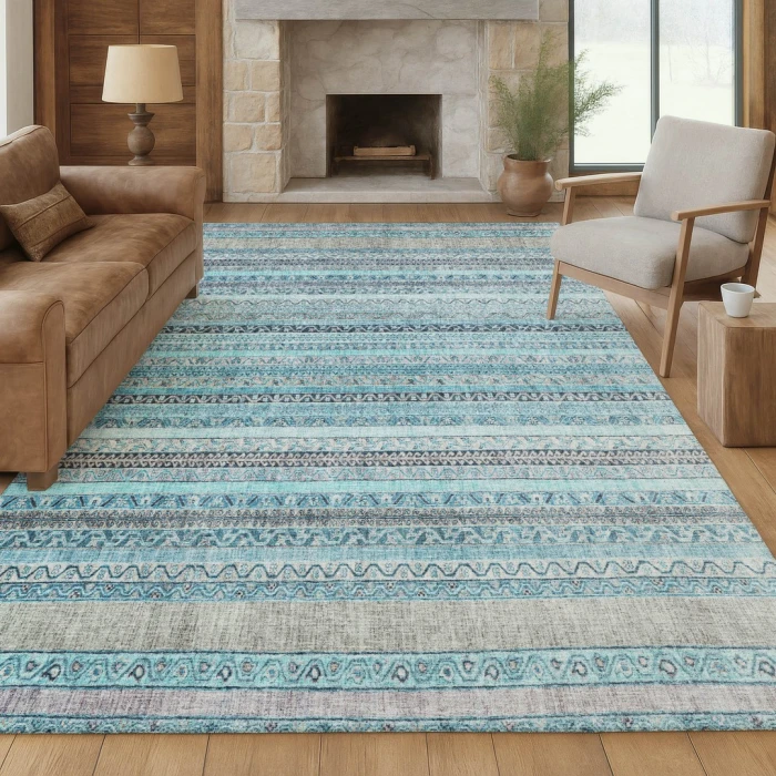 Addison Rugs Chantille Teal ACN2742 8ft. x 10ft. Rect. Rug