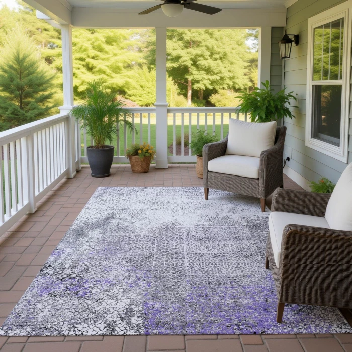 Addison Rugs Chantille Purple ACN2743 5ft. x 7ft.6in. Rect. Rug