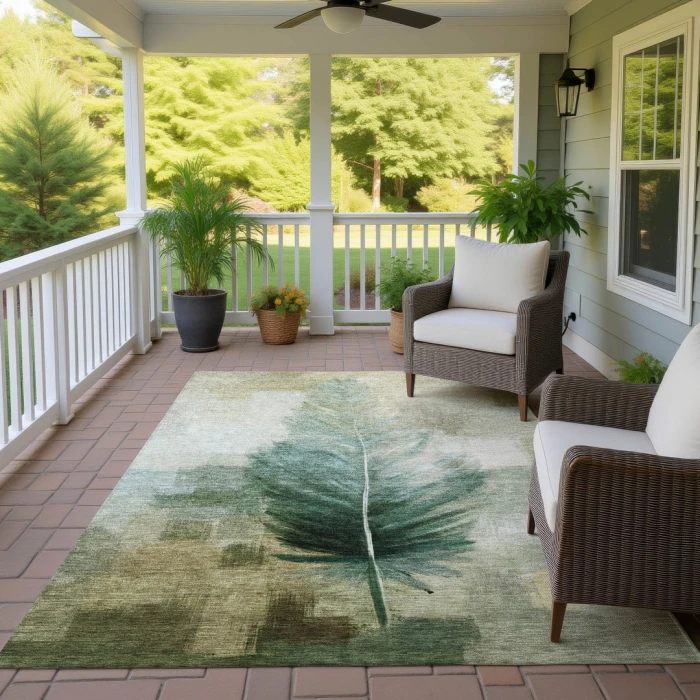 Addison Rugs Chantille Green ACN2745 5ft. x 7ft.6in. Rect. Rug