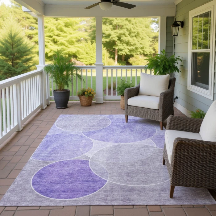 Addison Rugs Chantille Purple ACN2746 9ft. x 12ft. Rect. Rug