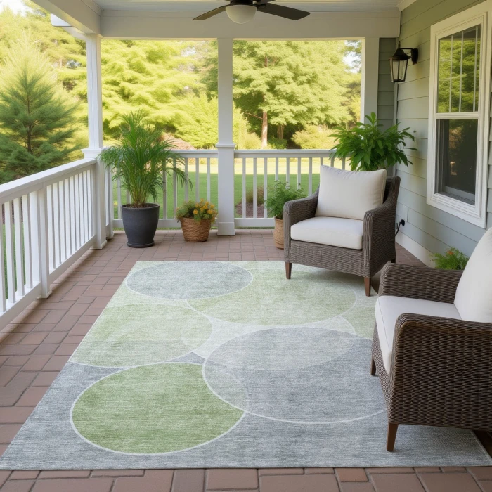 Addison Rugs Chantille Green ACN2746 9ft. x 12ft. Rect. Rug